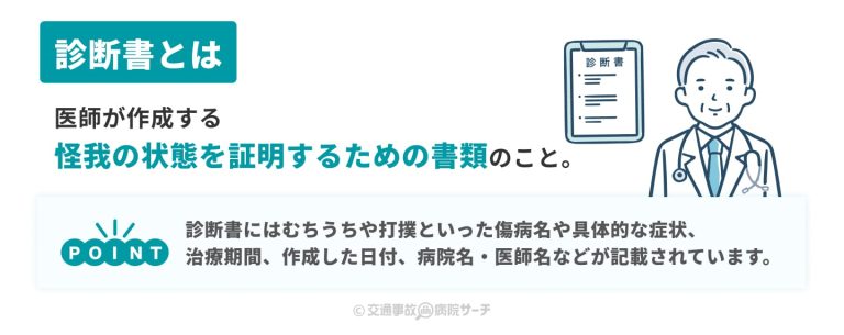 交通事故治療における診断書の内容と役割