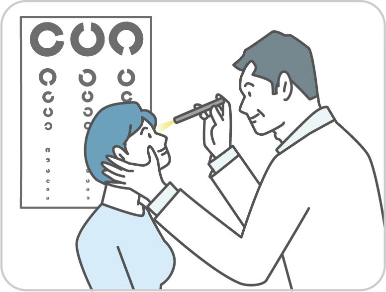 交通事故による目の症状で眼科へ受診