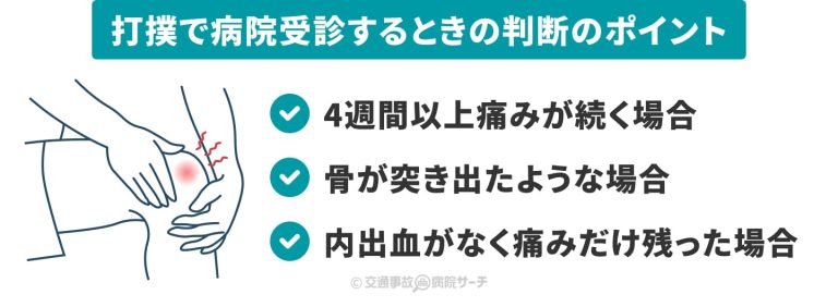 打撲で病院受診するときの判断のポイント