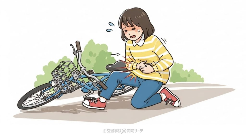 自転車のハンドルによるハンドル外傷