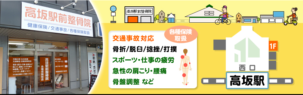 高坂駅前整骨院 東松山市 交通事故接骨 整骨院